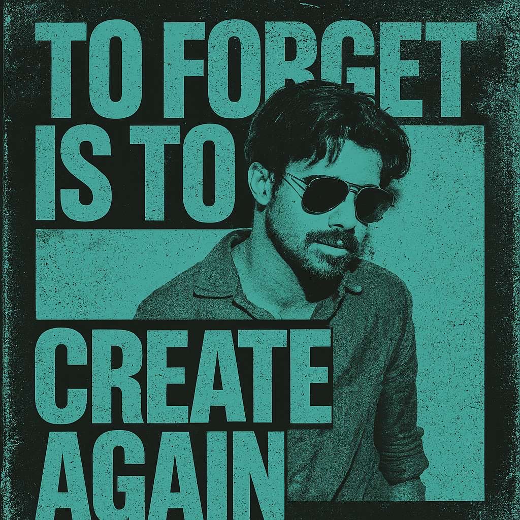 TO FORGET IS TO CREATE AGAIN