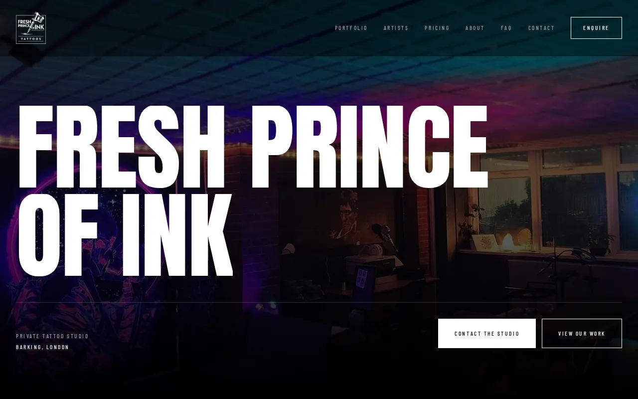 FRESH PRINCE OF INK interface preview